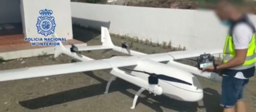 La Policía ha logrado incautar en Málaga un dron de narcotraficantes franceses, capaz de transportar 150kg (Policía Nacional)