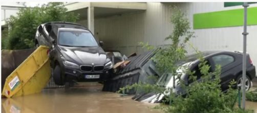 Floods in Germany and Belgium kills more than 60 as streets become raging torrents (Image source: ABC News Australia/YouTube)