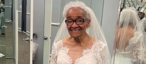 La abuela Martha Mae se casó en 1954 pero no pudo vestirse de blanco (Facebook, ERIKATUCKER)