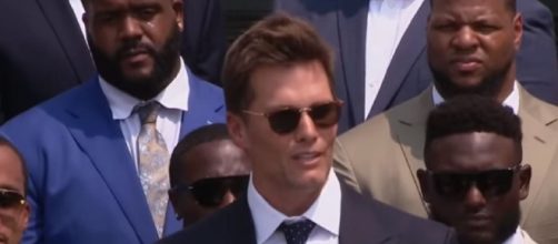 Brady speaks during the White House event (Image source: FOX 13 Tampa Bay/YouTube)