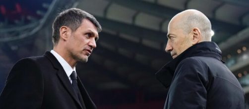 Maldini e Gazidis, dirigenti rossoneri.