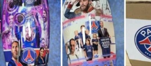 Sergio Ramos a présenté ses protège-tibias aux couleurs du Paris Saint-Germain (Credit Instagram)