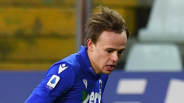 Mikkel Damsgaard, centrocampista della Sampdoria.