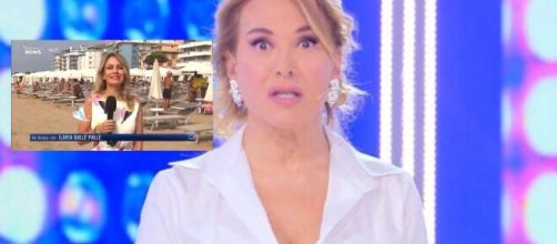 Barbara d'Urso, l'inviata di Pomeriggio 5 fa una gaffe sui saluti a Morning News (Video).