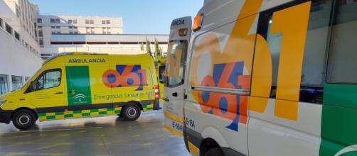 Ambulancias en el Hospital de Marbella (Servicio Andaluz de Salud)