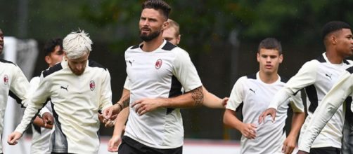 Olivier Giroud, attaccante del Milan.