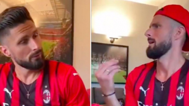 La vidéo 'exceptionnelle' d'Olivier Giroud enflamme les internautes - Source : capture d'écran, Twitter