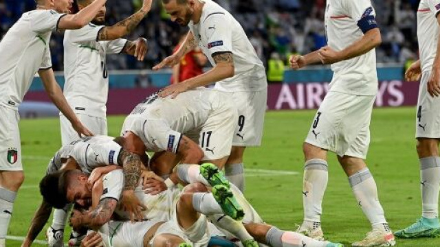 L’Italie a battu la Belgique en huitièmes de finale de l’Euro 2020 - Source : Twitter @Vivo_Azzurro