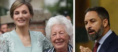 La abuela de Letizia aclama a Vox (Casa Real y Wikimedia Commons)
