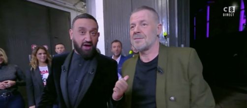 Éric Naulleau et le présentateur de TPMP Cyril Hanouna. Source : capture d’écran C8