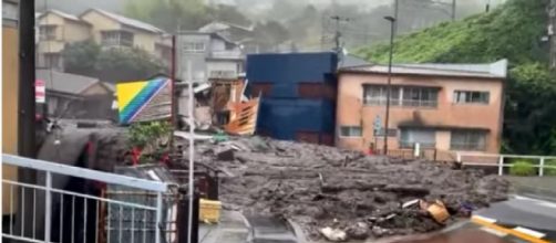 Landslide in Atami, Japan leaves at least 20 missing (Image source: Unbelievable Events/YouTube)