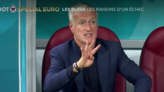 Photo Didier Deschamps - Capture d'écran vidéo Téléfoot
