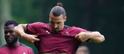 Zlatan Ibrahimovic, leader dell'attacco rossonero.