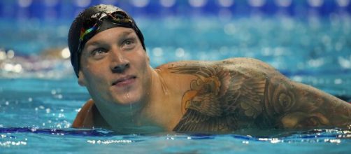 The spotlight beckons Caeleb Dressel (Image source: CBS Sports/YouTube)