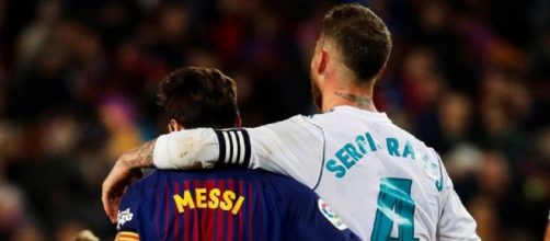 Sergio Ramos et Lionel Messi étaient rivaux en Liga, ils vont désormais jouer ensemble au PSG (Source : capture Youtube)