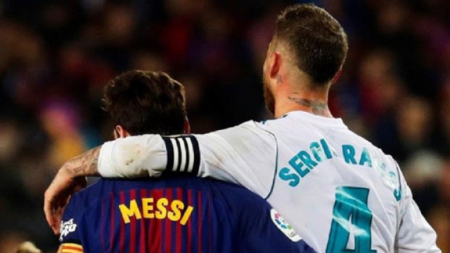 Sergio Ramos et Lionel Messi étaient rivaux en Liga, ils vont désormais jouer ensemble au PSG (Source : capture Youtube)