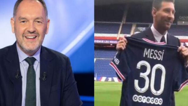 St&eacute;phane Guy s'enflamme pour Messi et le Qatar Circus (Source : montage photo et capture Youtube)