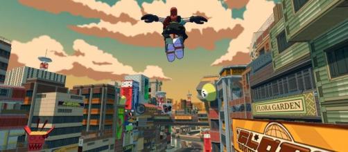 'Bomb Rush Cyberfunk' evokes 'Jet Set Radio' (Image source: Nintendo/YouTube)