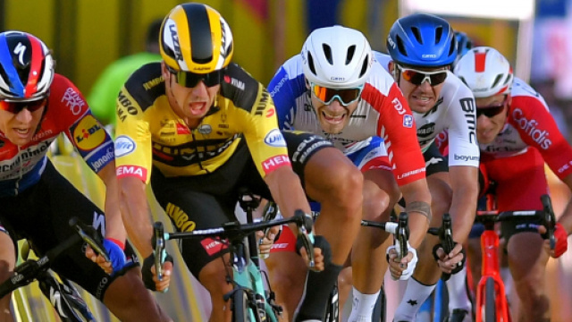 Fabio Jakobsen nell'incidente.