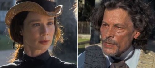 Luísa e Eugênio em 'Nos Tempos do Imperador' (Fotomontagem/Reprodução/TV Globo)