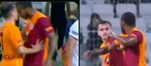 Deux coéquipiers de Galatasaray en sont venus aux mains. (crédit Twitter)