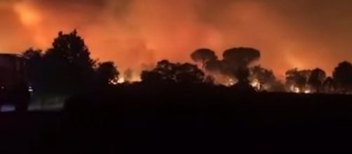 Fierce wildfires near Saint-Tropez in France force thousands to evacuate (Image source: The Telegraph/YouTube)
