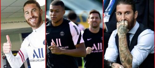 L'attitude de Sergio Ramos ne passe pas au PSG (Source : montage photo et capture Youtube)