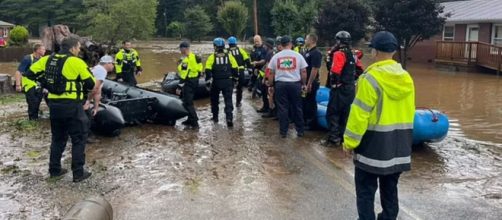 North Carolina flash floods emergency (Image source: NHCFR)