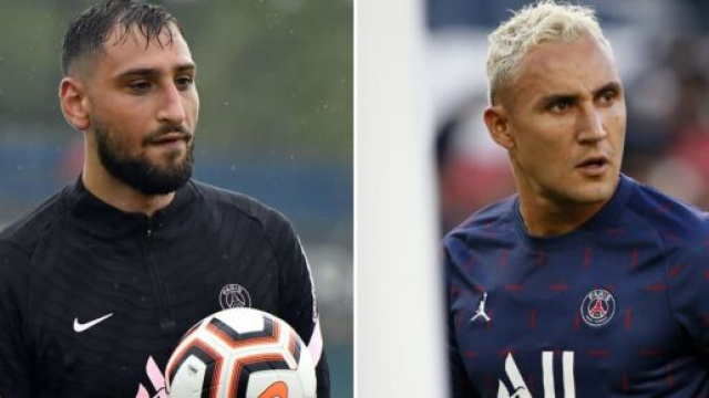 Donnarumma sort du silence et évoque la concurrence avec Navas (capture Youtube et montage photo)