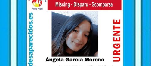 Ángela García Moreno, la niña desaparecida. (Twitter @sosdesaparecido)