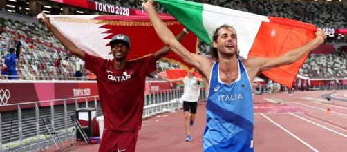 I due campioni olimpici Barshim e Tamberi.