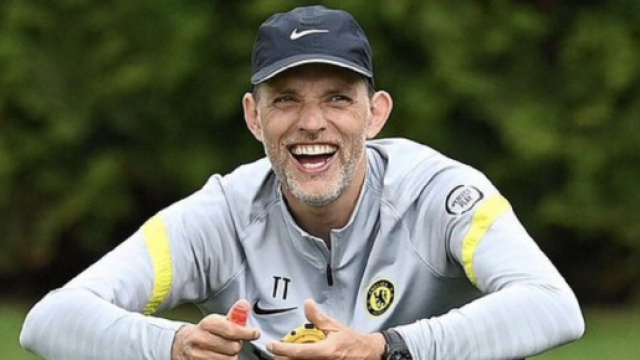 Thomas Tuchel, coach de Chelsea, parle du mercato du PSG - Source : capture d'écran Youtube Chelsea FC)