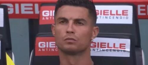 Cristiano Ronaldo remplaçant contre Udinese (Source : DAZN Channel)