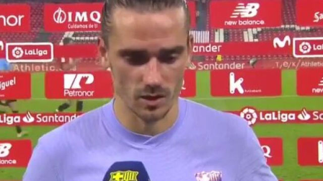 Antoine Griezmann a raté son match contre Bilbao (Source : FC Barcelona)