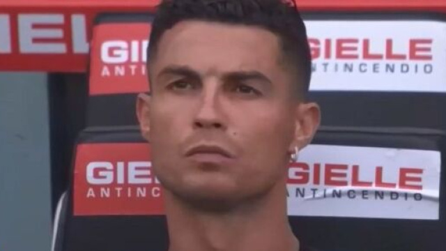 Cristiano Ronaldo remplaçant contre Udinese (Source : DAZN Channel)
