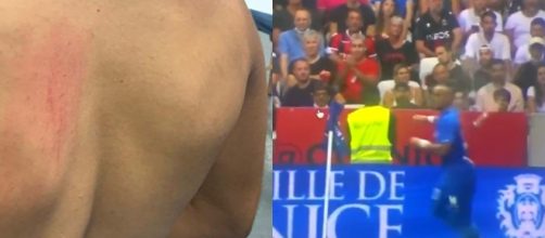 Dimitri Payet pris à partie par des fans de Nice. (Crédit Twitter)
