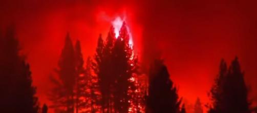 80 major wildfires burning in Western U.S. [Image source/NBC News YouTube video]