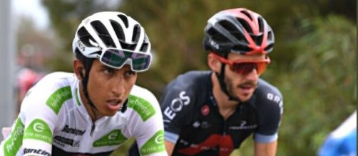 Egan Bernal alla Vuelta Espana.