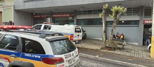 Fachada da delegacia de plantão de Betim, na Região Metropolitana de BH. (Divulgação/Polícia Militar)