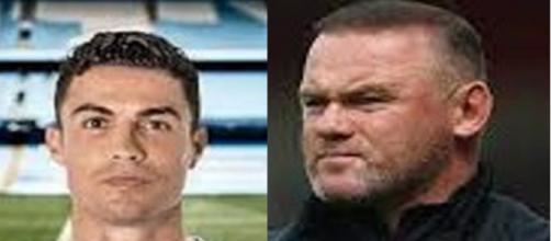 Wayne Rooney se paye Cristiano Ronaldo qui pourrait aller chez le rival City (montage photo et capture Youtube)