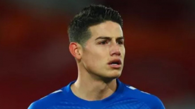 James Rodriguez, centrocampista dell'Everton.