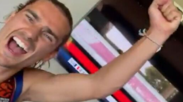 Sur les réseaux sociaux, Antoine Griezmann montre sa joie en suivant les J.O. - Source : capture d'écran, Twitter
