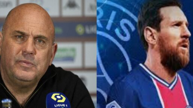 Frédéric Antonetti dézingue le choix de Lionel Messi de signer au PSG (Credit : montage photo et capture Youtube)