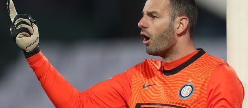 Il portiere dell'Inter Handanovic.