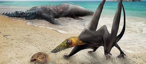 Dragón volador hallado por los paleontólogos (Universidad de Chile)