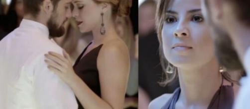Clara fica com ciúme ao ver Vicente e Cristina juntos em 'Império' (Fotomontagem/Reprodução/TV Globo)