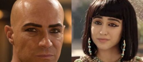 Shesi e Amarílis em 'Gênesis' (Fotomontagem/Reprodução/Record TV)