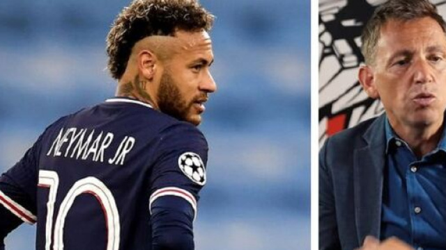 Daniel Riolo regrette le "génie Neymar" (capture YouTube et montage photo)