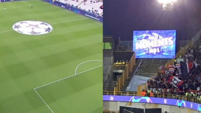 Les fans du PSG chambreurs avec les Belges. (crédit Twitter)