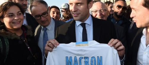 Macron souhaite à l'OM de gagner la Coupe de France (capture YouTube)